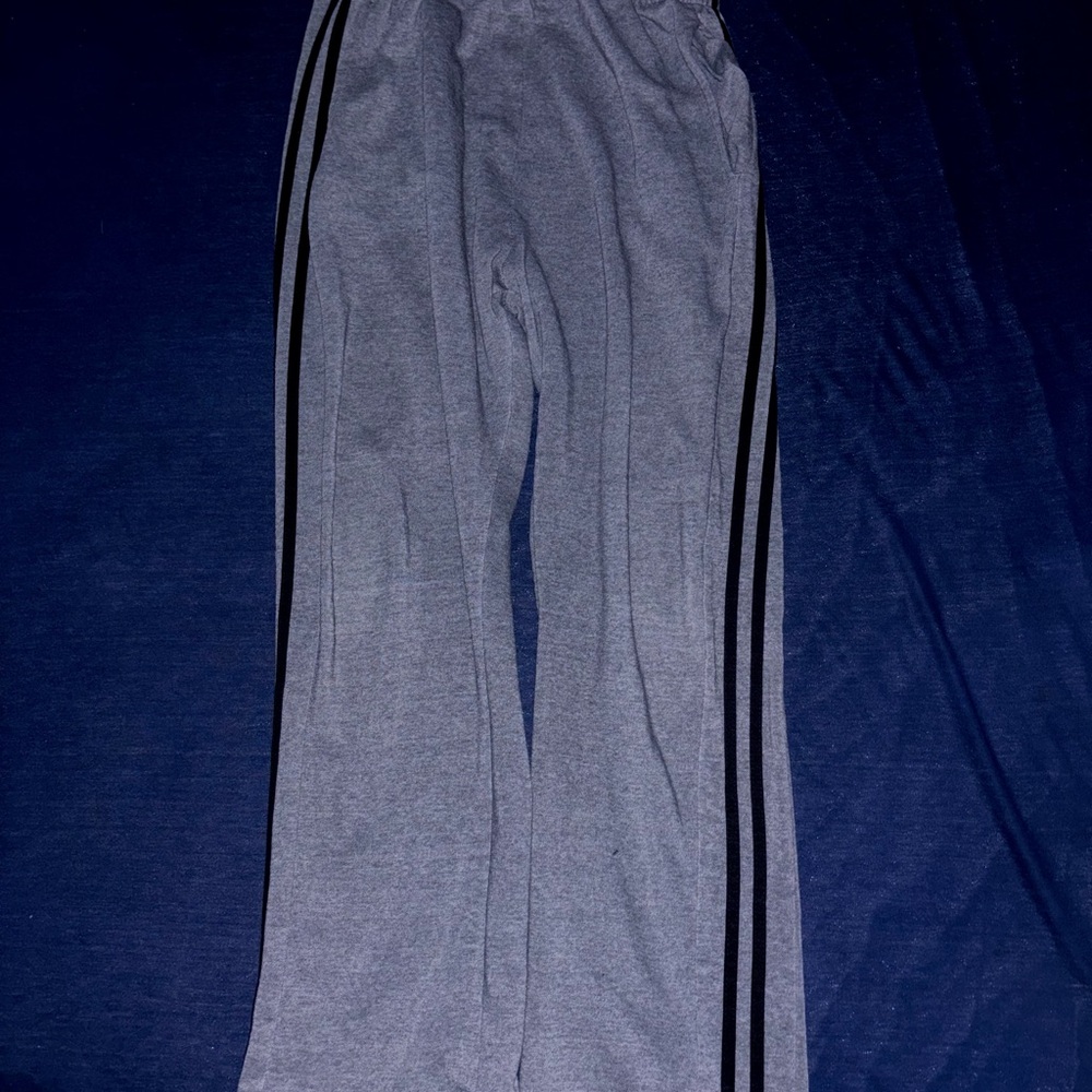 Original Deluxe Gray Sweatpants with Black Stripes